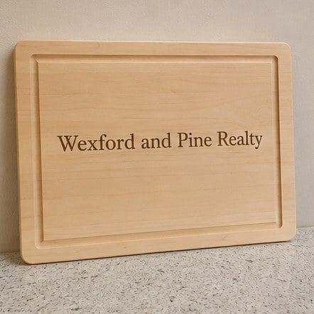Customized cutting boards for realtors and closing gifts