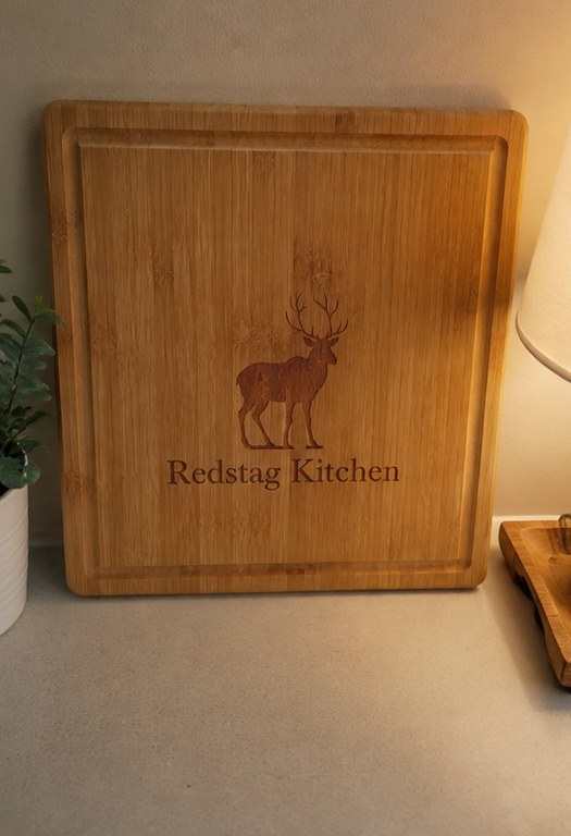 Cutting boards with logo — customer photo